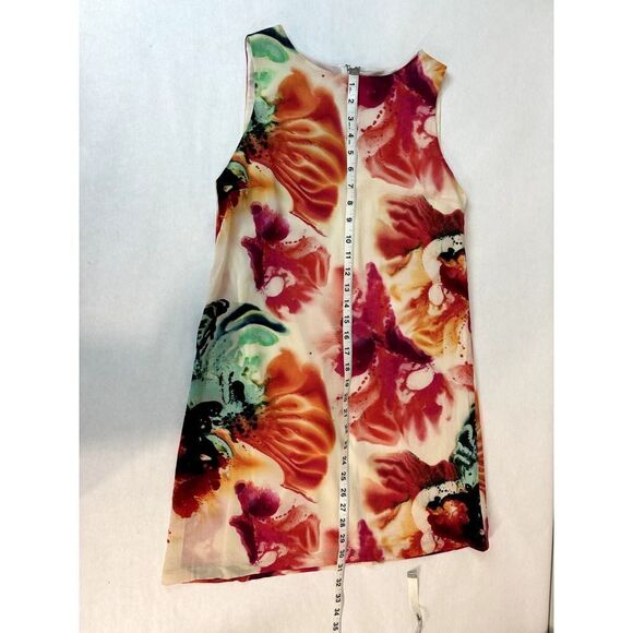 Alice & Olivia Dress Silk Shift Spring Floral Summer Cottagecore - Size XS - Picture 5 of 8